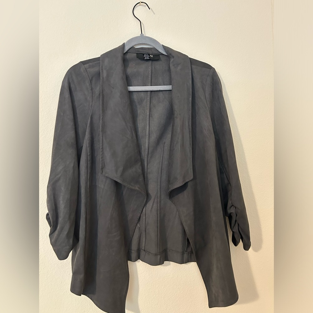 Grey Alfani Suede Jacket  | Suit Jacket | Size medium